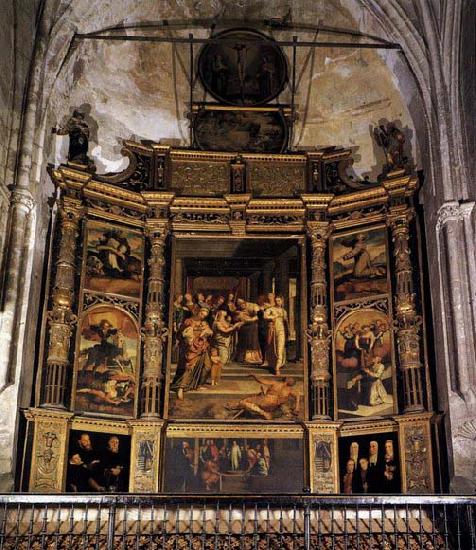 BERRUGUETE, Pedro Altarpiece of the Purification France oil painting art